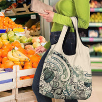 Aloha Hawaii Tapa Grocery Bag Summer Green Hawaiian Ipu - Polynesian Pride