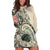 Aloha Hawaii Tapa Hoodie Dress Summer Green Hawaiian Ipu - Polynesian Pride