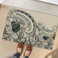 Aloha Hawaii Tapa Rubber Doormat Summer Green Hawaiian Ipu - Polynesian Pride