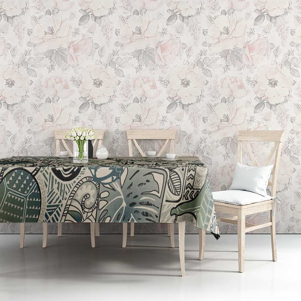 Aloha Hawaii Tapa Tablecloth Summer Green Hawaiian Ipu - Polynesian Pride