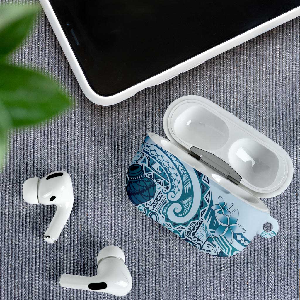Aloha Hawaii Tapa AirPods Case Cool Turquoise Hawaiian Ipu - Polynesian Pride