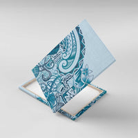 Aloha Hawaii Tapa Canvas Wall Art Cool Turquoise Hawaiian Ipu - Polynesian Pride