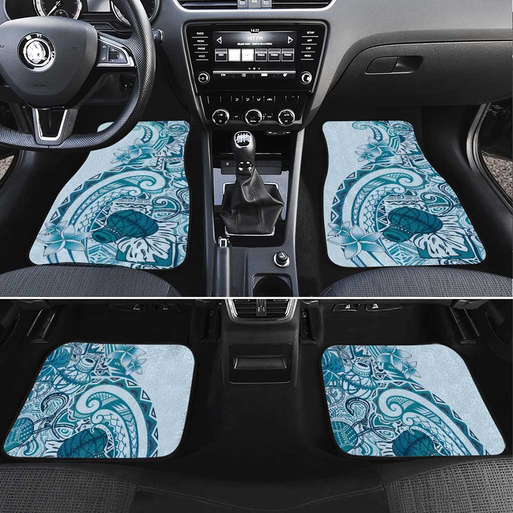 Aloha Hawaii Tapa Car Mats Cool Turquoise Hawaiian Ipu - Polynesian Pride