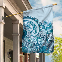 Aloha Hawaii Tapa Garden Flag Cool Turquoise Hawaiian Ipu - Polynesian Pride