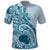 Aloha Hawaii Tapa Polo Shirt Cool Turquoise Hawaiian Ipu - Polynesian Pride