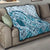Aloha Hawaii Tapa Quilt Cool Turquoise Hawaiian Ipu - Polynesian Pride