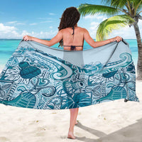 Aloha Hawaii Tapa Sarong Cool Turquoise Hawaiian Ipu - Polynesian Pride
