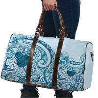 Aloha Hawaii Tapa Travel Bag Cool Turquoise Hawaiian Ipu - Polynesian Pride