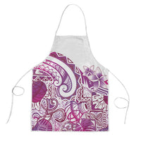 Aloha Hawaii Tapa Apron Vibrant Fuchsia Hawaiian Ipu - Polynesian Pride