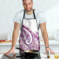 Aloha Hawaii Tapa Apron Vibrant Fuchsia Hawaiian Ipu - Polynesian Pride