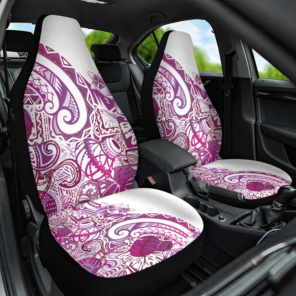 Aloha Hawaii Tapa Car Seat Cover Vibrant Fuchsia Hawaiian Ipu - Polynesian Pride