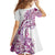 Aloha Hawaii Tapa Family Matching Off Shoulder Short Dress and Hawaiian Shirt Vibrant Fuchsia Hawaiian Ipu - Polynesian Pride