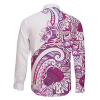 Aloha Hawaii Tapa Family Matching Puletasi and Hawaiian Shirt Vibrant Fuchsia Hawaiian Ipu - Polynesian Pride