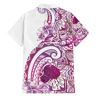 Aloha Hawaii Tapa Family Matching Summer Maxi Dress and Hawaiian Shirt Vibrant Fuchsia Hawaiian Ipu - Polynesian Pride