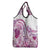 Aloha Hawaii Tapa Grocery Bag Vibrant Fuchsia Hawaiian Ipu - Polynesian Pride