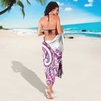 Aloha Hawaii Tapa Sarong Vibrant Fuchsia Hawaiian Ipu - Polynesian Pride