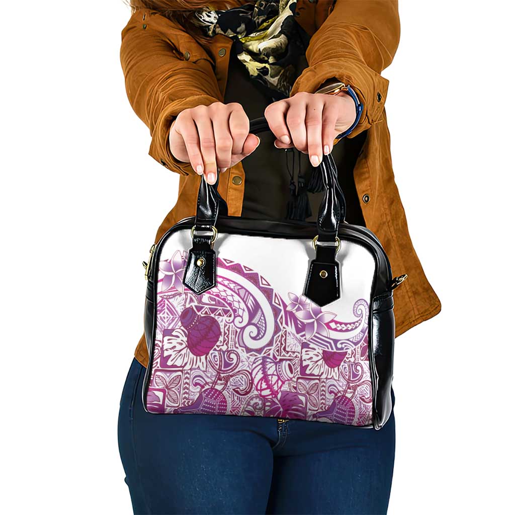 Aloha Hawaii Tapa Shoulder Handbag Vibrant Fuchsia Hawaiian Ipu LT7 One Size Fuchsia - Polynesian Pride