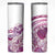 Aloha Hawaii Tapa Skinny Tumbler Vibrant Fuchsia Hawaiian Ipu - Polynesian Pride