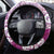 Aloha Hawaii Tapa Steering Wheel Cover Vibrant Fuchsia Hawaiian Ipu - Polynesian Pride