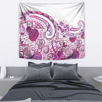 Aloha Hawaii Tapa Tapestry Vibrant Fuchsia Hawaiian Ipu - Polynesian Pride