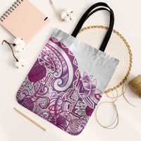 Aloha Hawaii Tapa Tote Bag Vibrant Fuchsia Hawaiian Ipu - Polynesian Pride