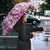 Aloha Hawaii Tapa Umbrella Vibrant Fuchsia Hawaiian Ipu - Polynesian Pride