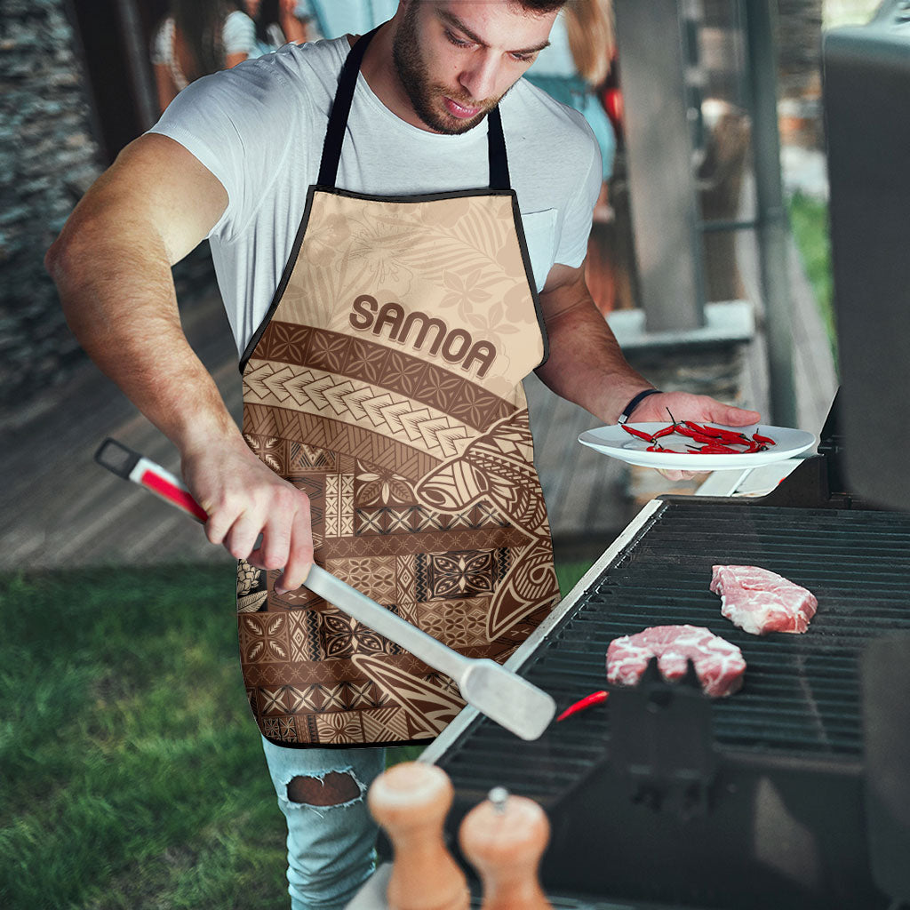 Samoa Mamanu Siapo Mocha Apron Tatau Malie