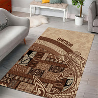 Samoa Mamanu Siapo Mocha Area Rug Tatau Malie