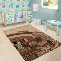Samoa Mamanu Siapo Mocha Area Rug Tatau Malie