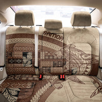 Samoa Mamanu Siapo Mocha Back Car Seat Cover Tatau Malie