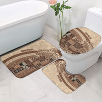 Samoa Mamanu Siapo Mocha Bathroom Set Tatau Malie