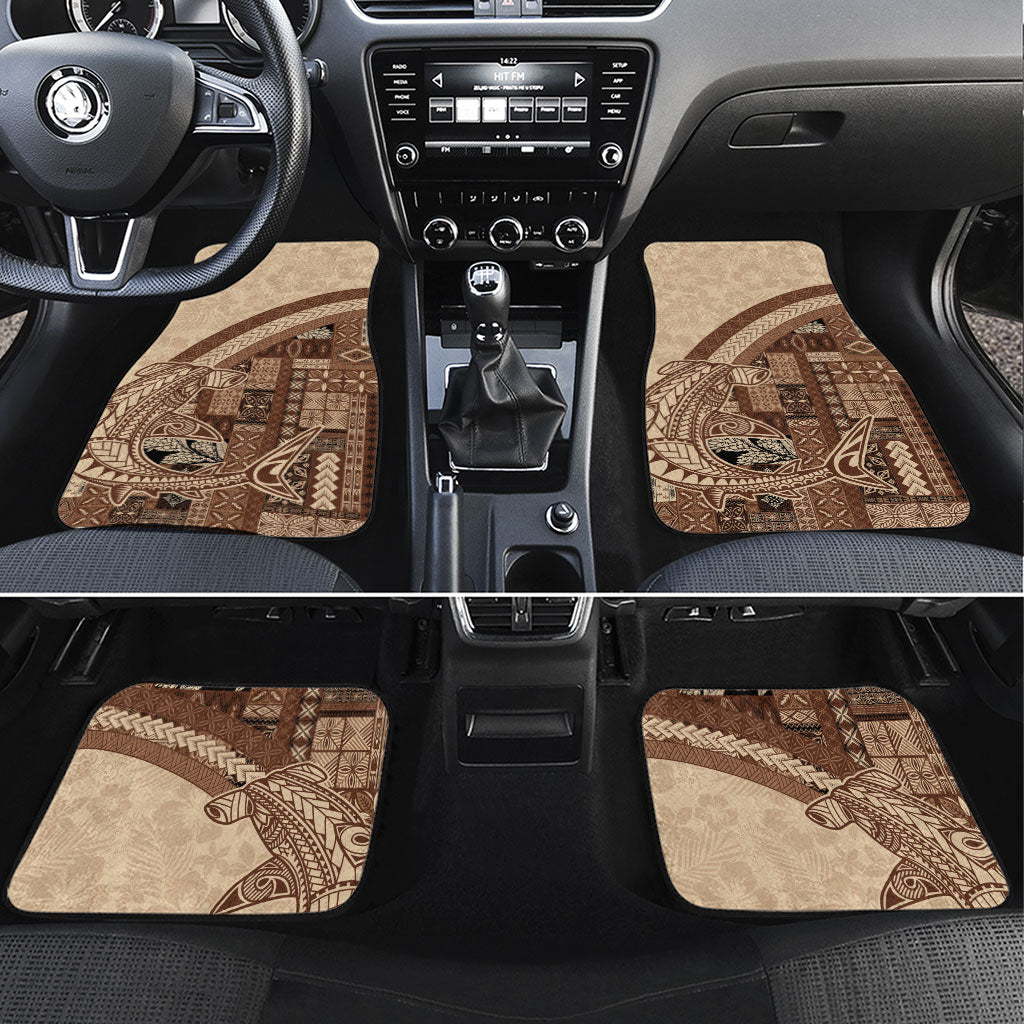 Samoa Mamanu Siapo Mocha Car Mats Tatau Malie