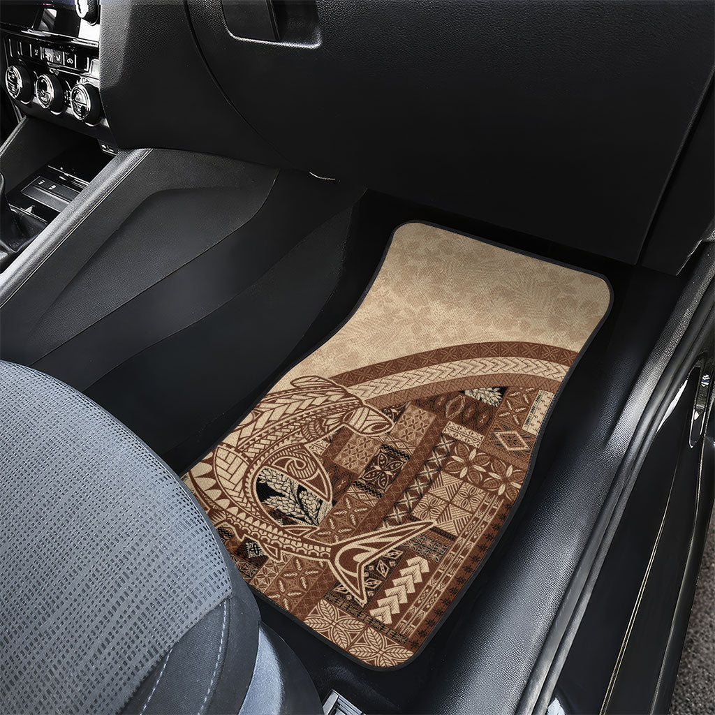 Samoa Mamanu Siapo Mocha Car Mats Tatau Malie