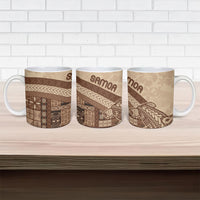 Samoa Mamanu Siapo Mocha Ceramic Mug Tatau Malie