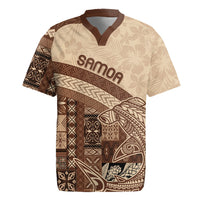Samoa Mamanu Siapo Mocha Rugby Jersey Tatau Malie