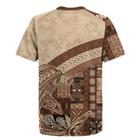 Samoa Mamanu Siapo Mocha Rugby Jersey Tatau Malie