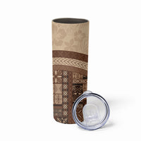 Samoa Mamanu Siapo Mocha Skinny Tumbler Tatau Malie
