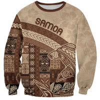 Samoa Mamanu Siapo Mocha Sweatshirt Tatau Malie
