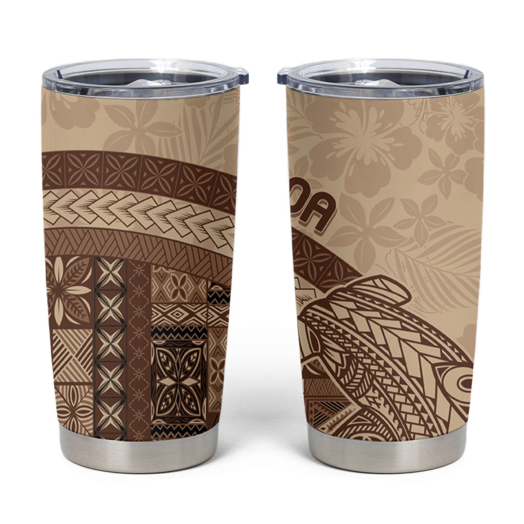 Samoa Mamanu Siapo Mocha Tumbler Cup Tatau Malie