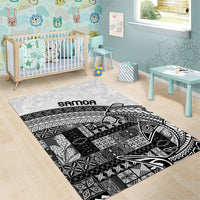 Samoa Mamanu Siapo Classic Black Area Rug Tatau Malie