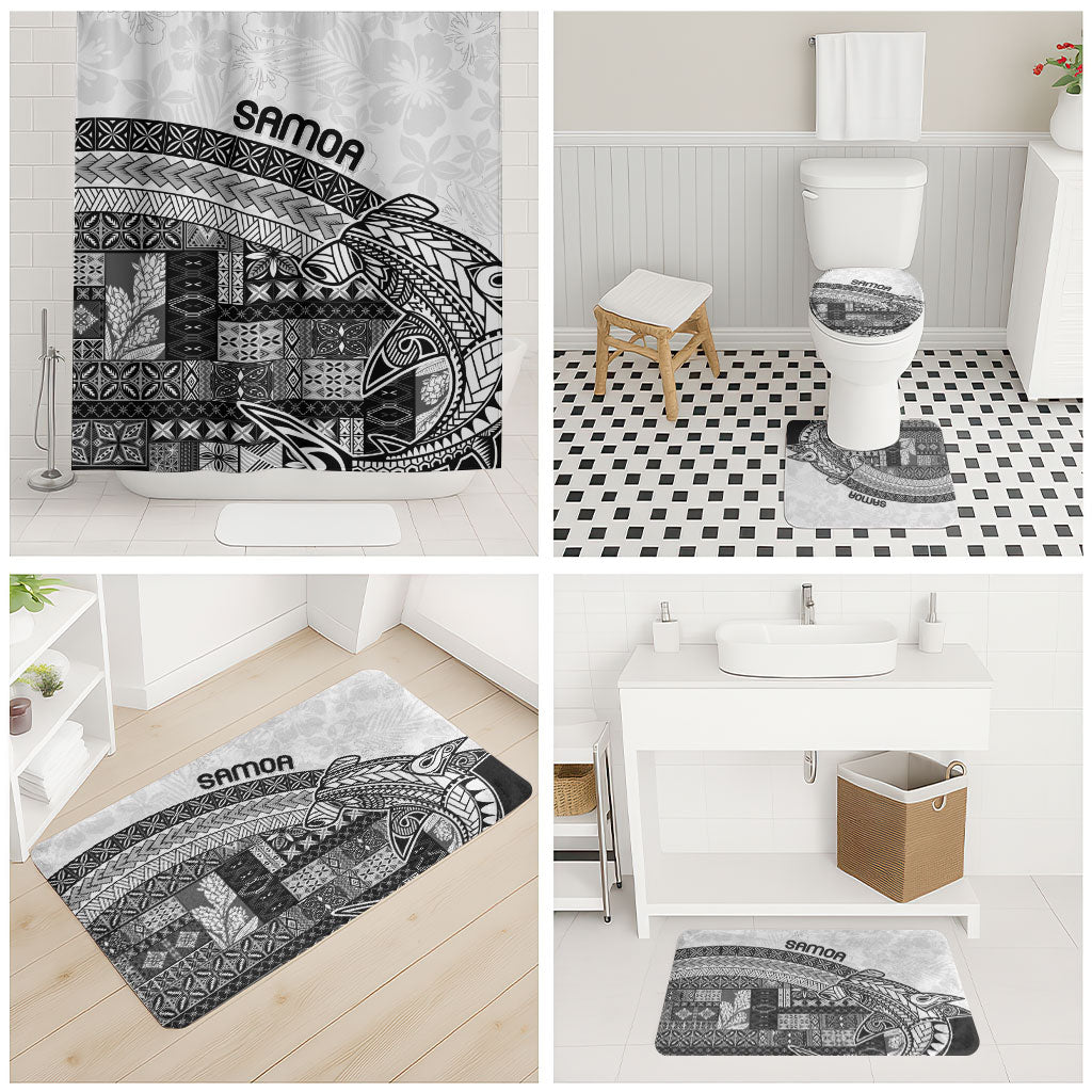 Samoa Mamanu Siapo Classic Black Bathroom Set Tatau Malie