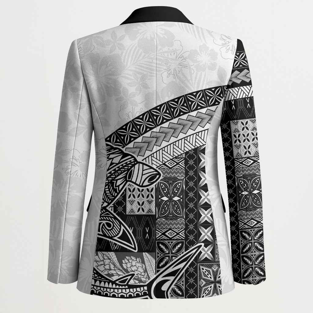Samoa Mamanu Siapo Classic Black Blazer Tatau Malie
