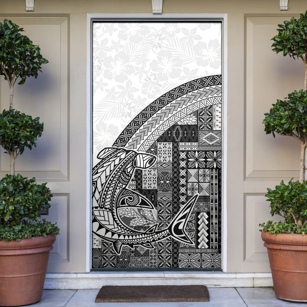 Samoa Mamanu Siapo Classic Black Door Cover Tatau Malie