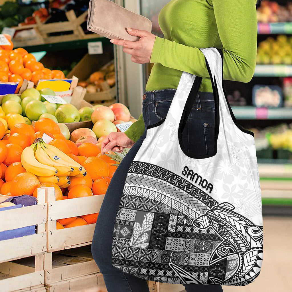 Samoa Mamanu Siapo Classic Black Grocery Bag Tatau Malie