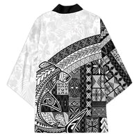 Samoa Mamanu Siapo Classic Black Kimono Tatau Malie