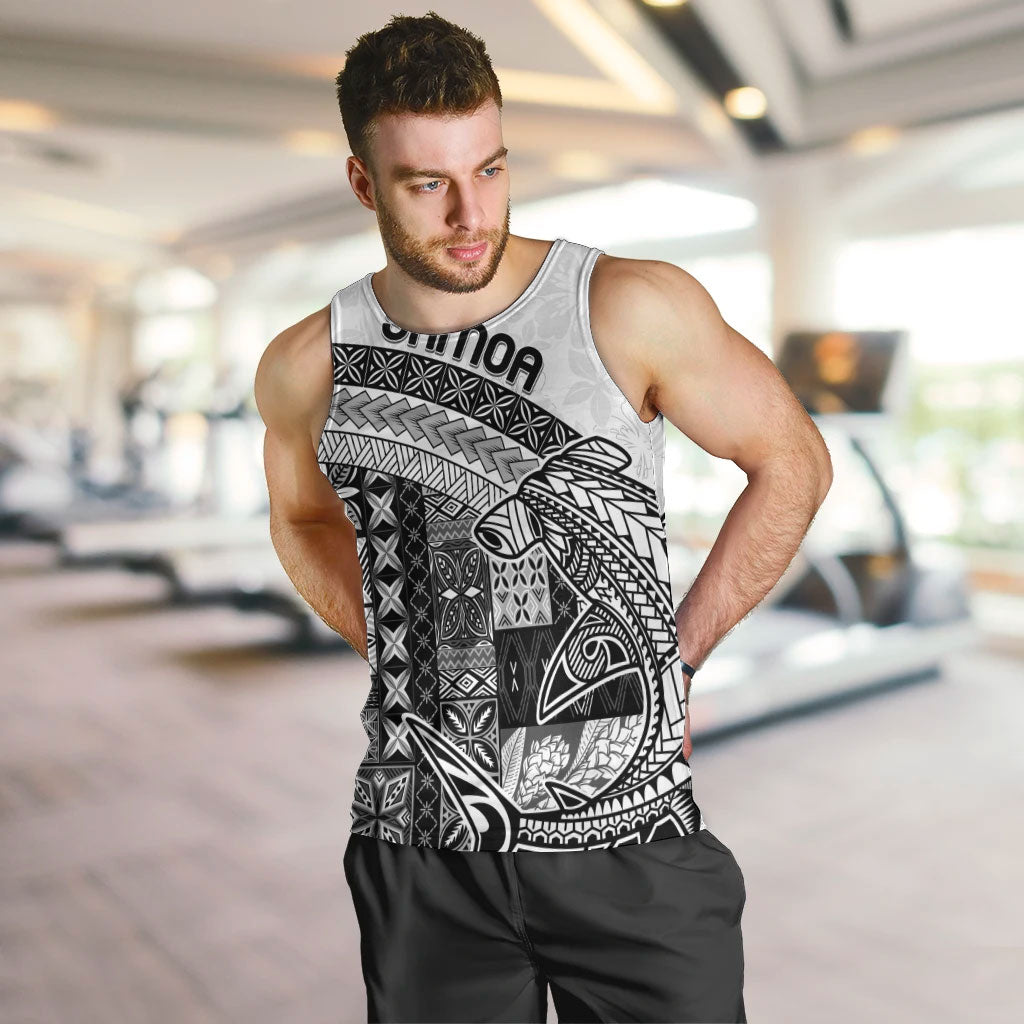 Samoa Mamanu Siapo Classic Black Men Tank Top Tatau Malie
