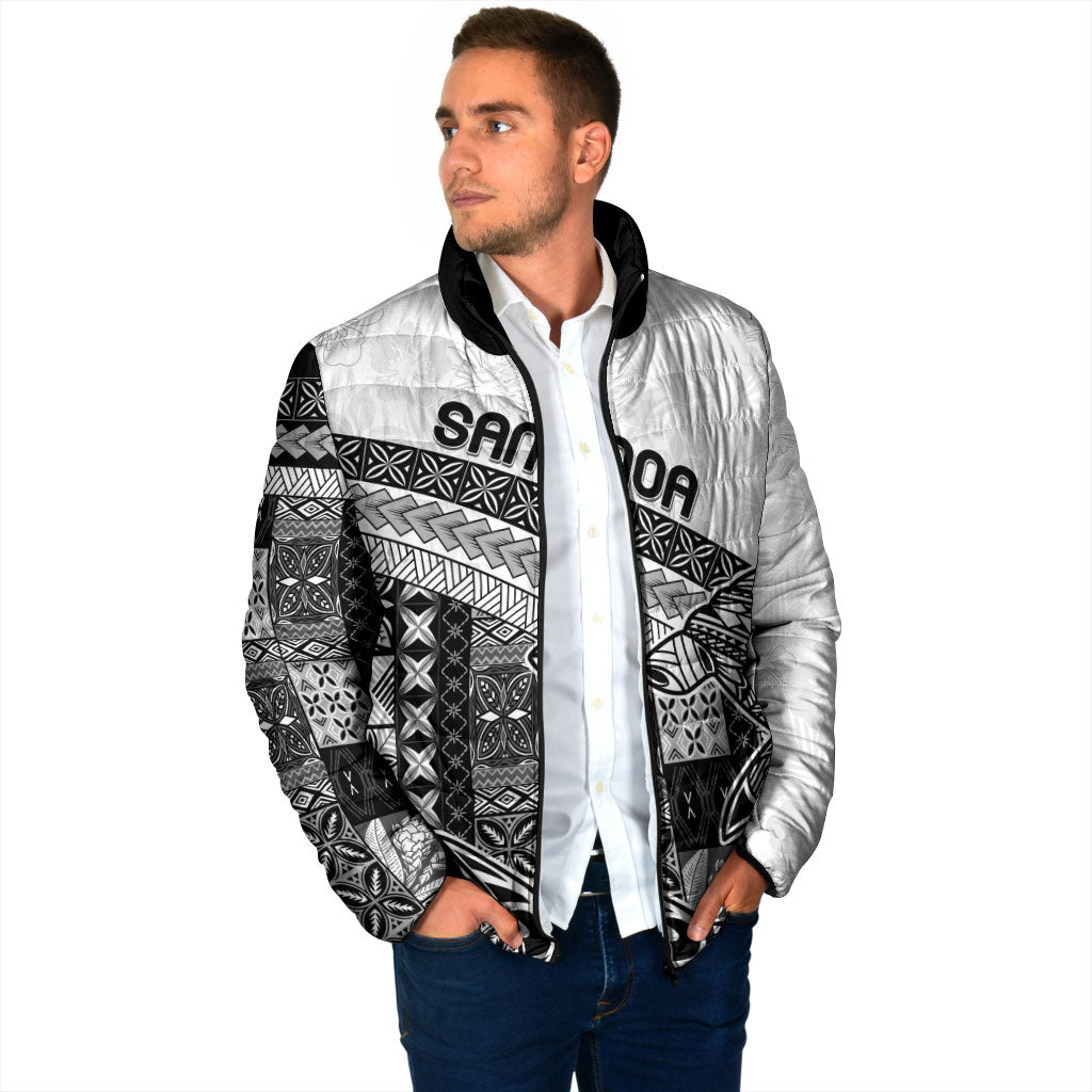 Samoa Mamanu Siapo Classic Black Padded Jacket Tatau Malie