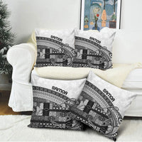 Samoa Mamanu Siapo Classic Black Pillow Cover Tatau Malie