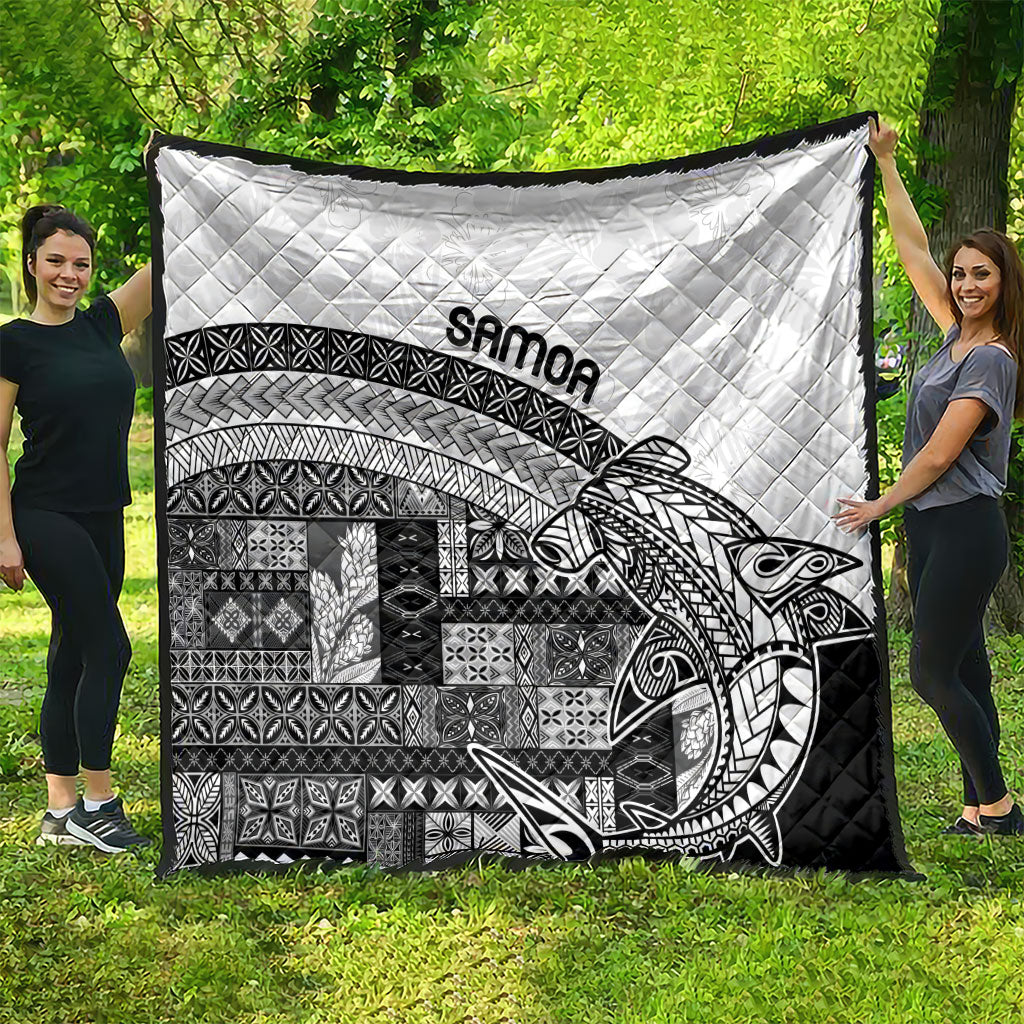 Samoa Mamanu Siapo Classic Black Quilt Tatau Malie