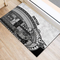 Samoa Mamanu Siapo Classic Black Rubber Doormat Tatau Malie